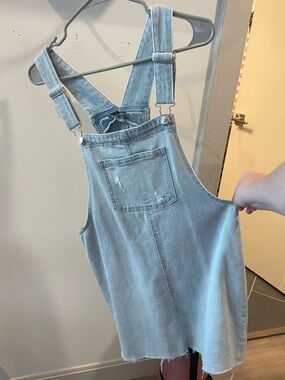 wild fable | Jeans | Wild Fable Target Denim Distrssed Oversized Overalls Size M